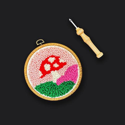 Punch Needle Mushroom Kit