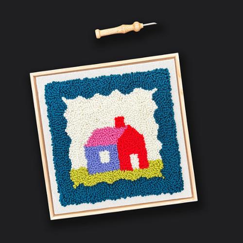 Punch Needle Little House Kit
