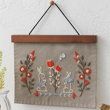 Load image into Gallery viewer, Lecien - Mini Embroidery Frame Cute Rabbit and Flower