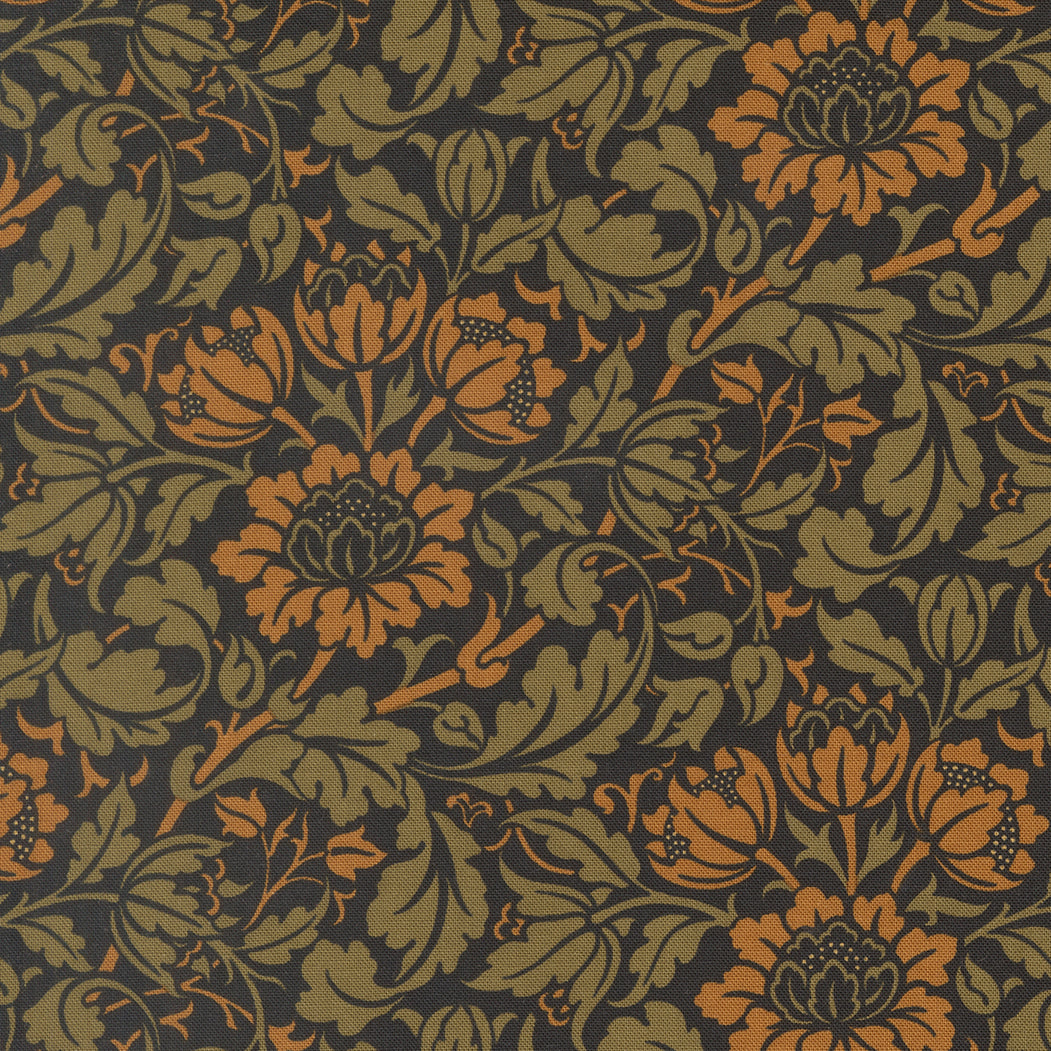 Morris Muse - Flowering Scroll in Ebony