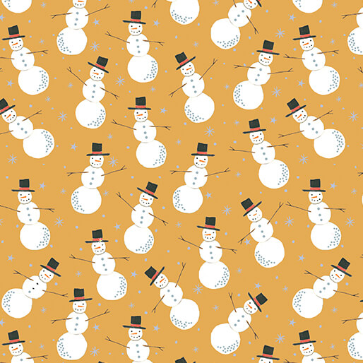 Magical Season - Merry Snowman in Gold