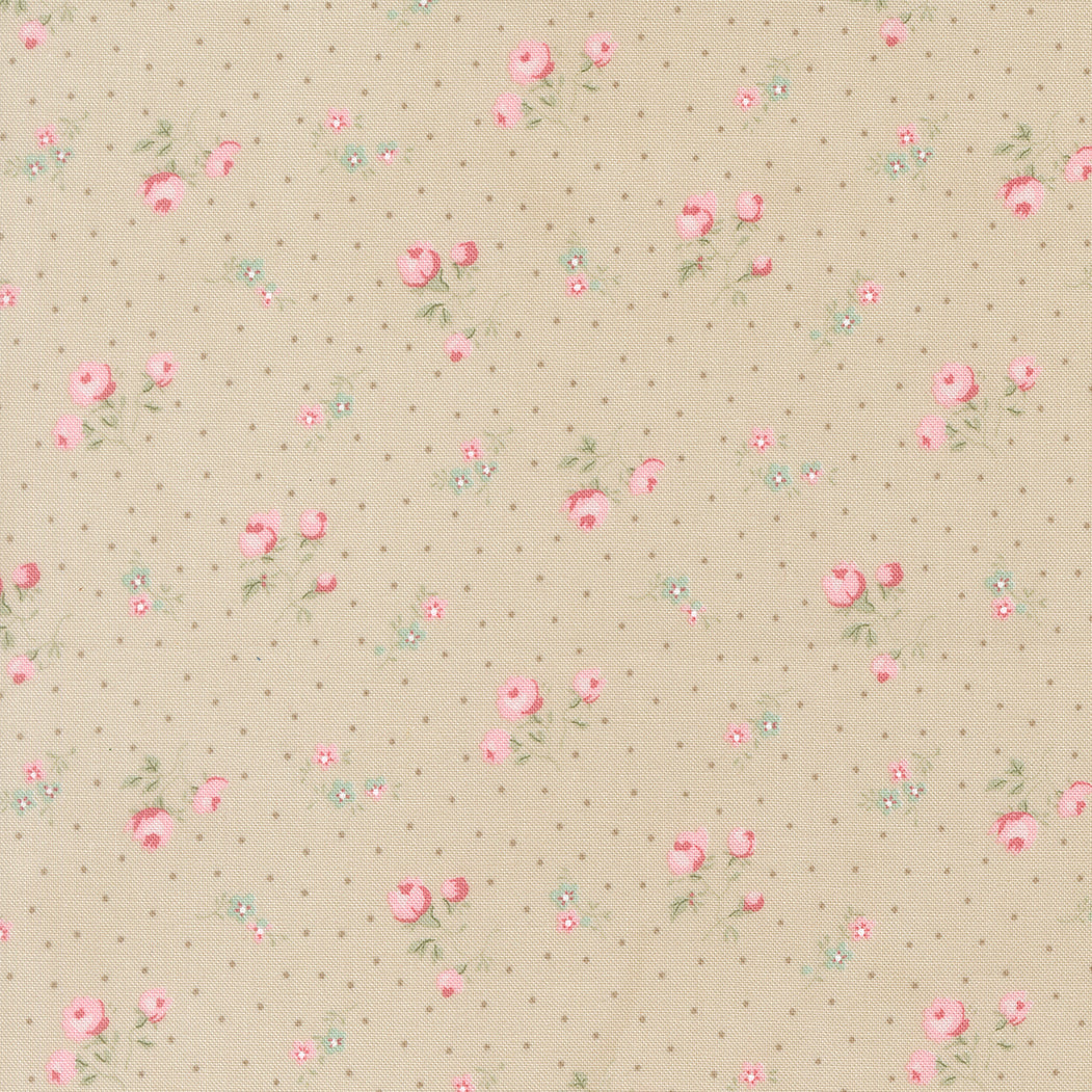 Abide - Small Floral Dots in Stone