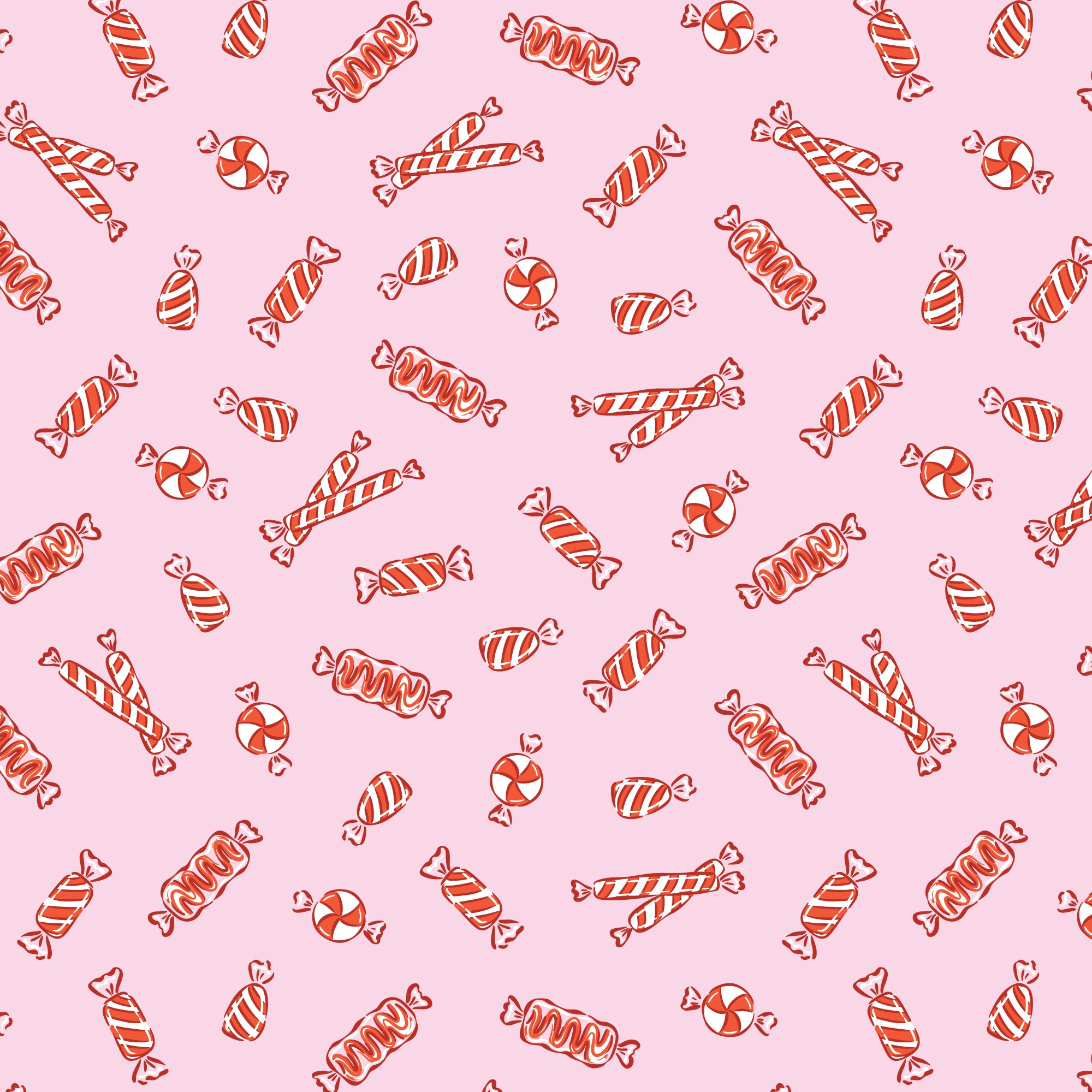 Jolly Tidings - Peppermint Candy in Pink