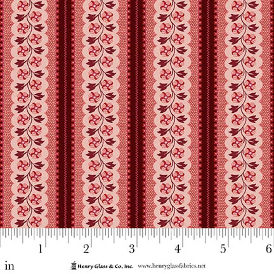 Lost Gardens of Heligan - Scallop Ribbon Stripe in Pink
