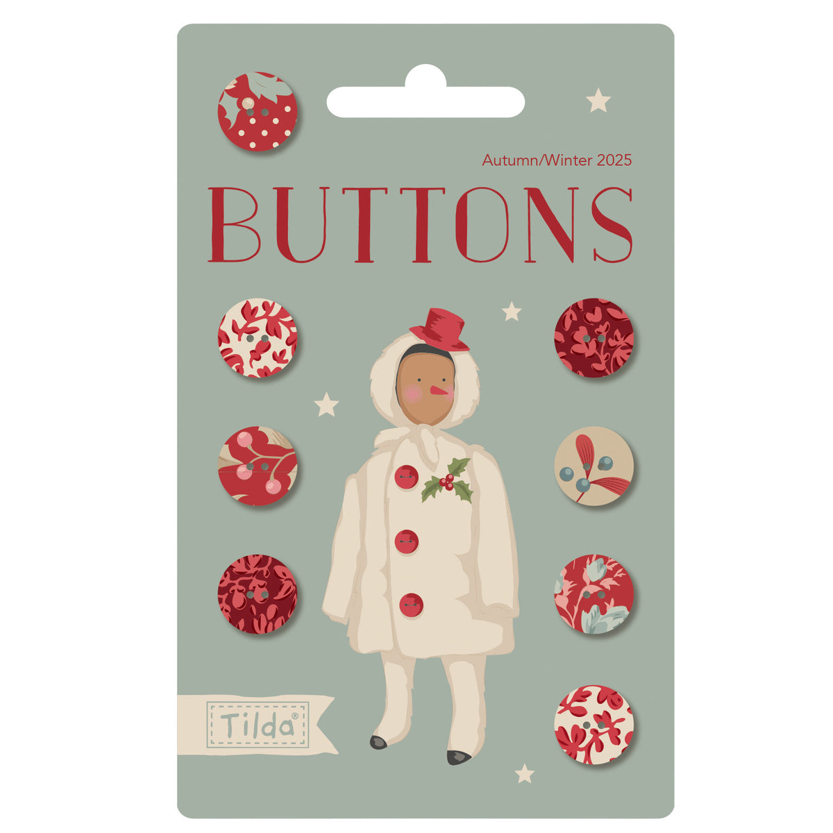 **Pre-Order Merry Little Christmas 12mm Buttons