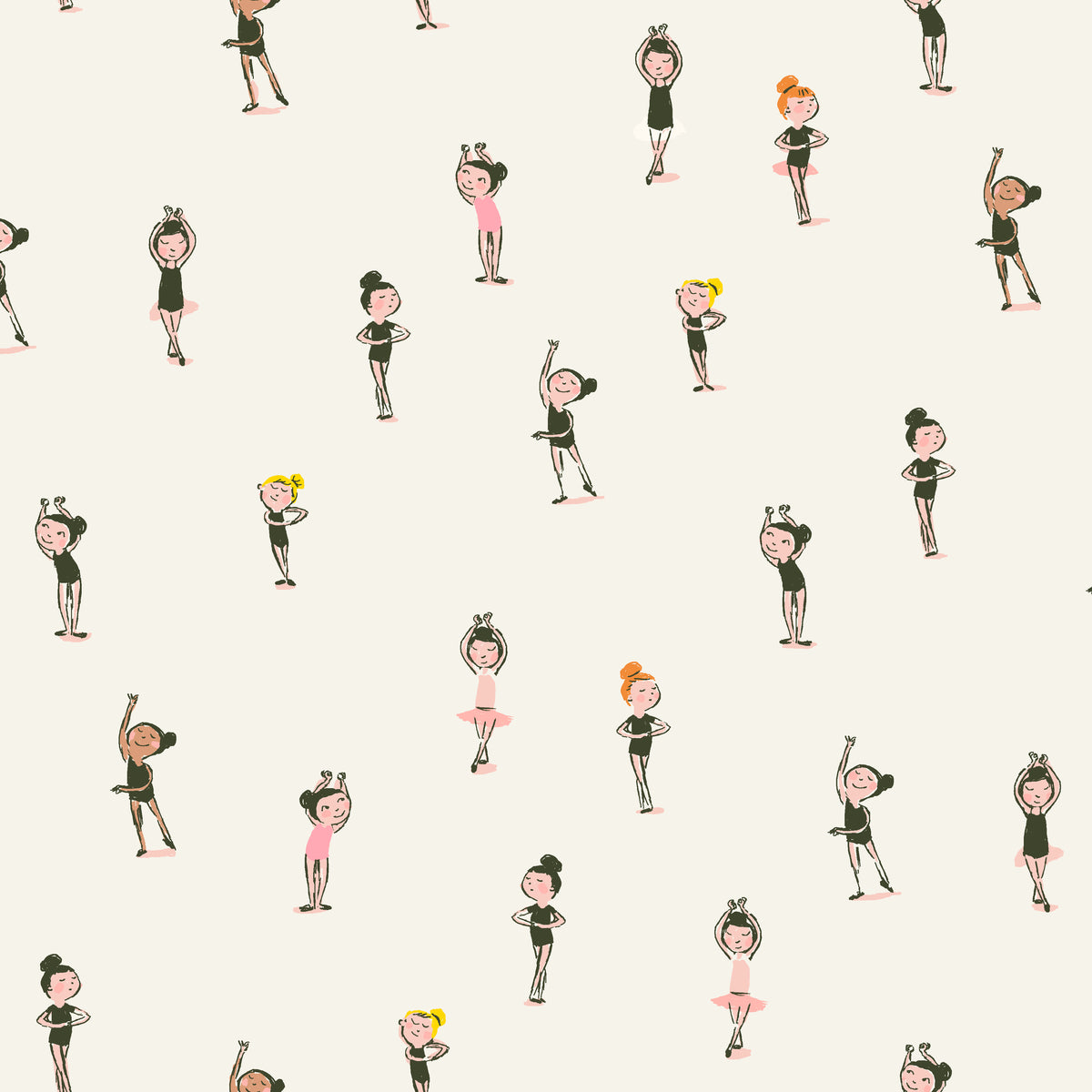 Heather Ross Favorites - Ballerinas in Cream