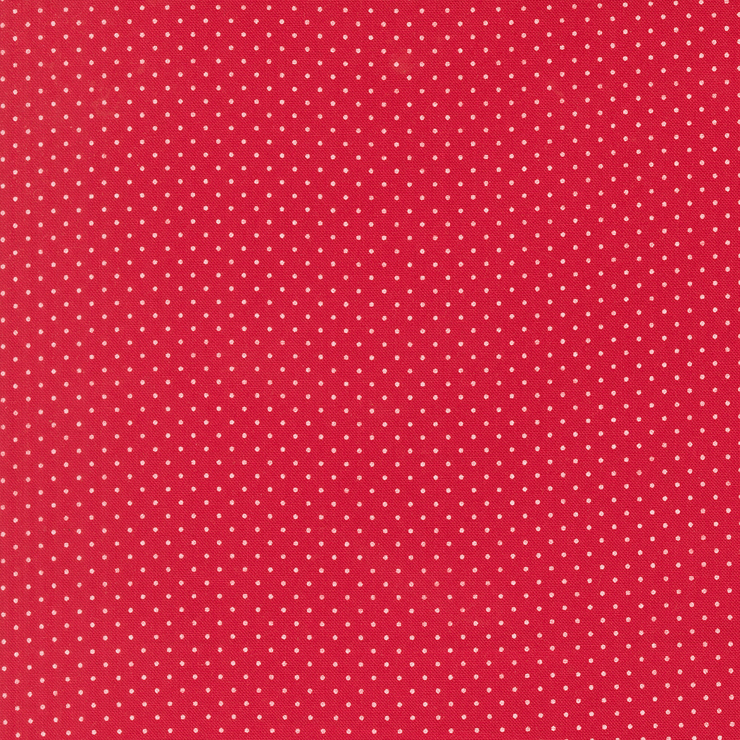 Merrily on High - Festive Dots in Christmas Red