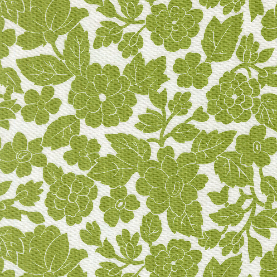 Bloomsberry - London Damask in White Leaf