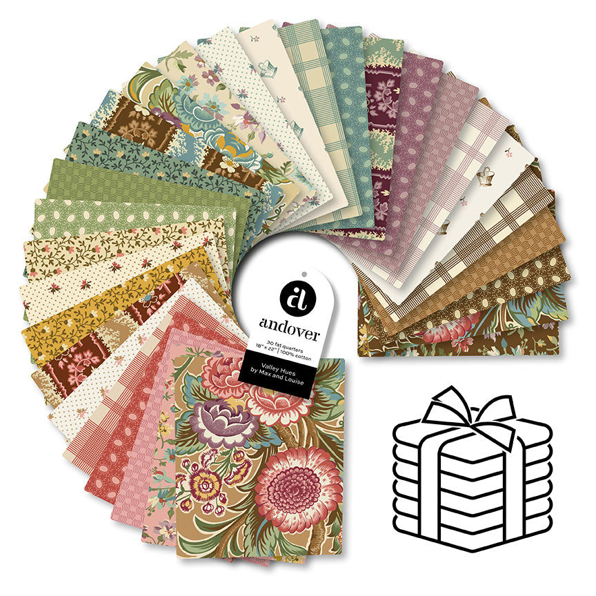 Valley Hues Precut Fat Quarter Bundle 30pcs