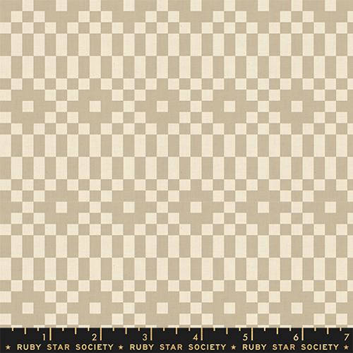 Lofi Linens - Bitmapped in Khaki