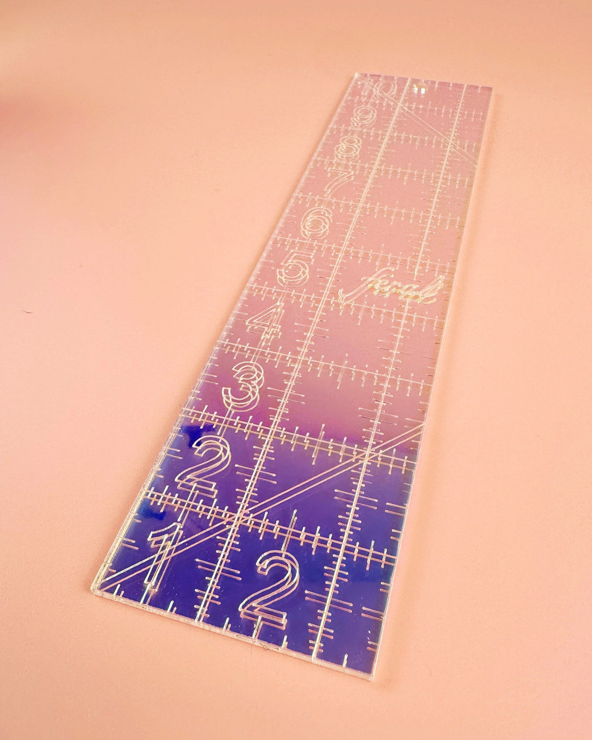 Quilting Ruler 2.5" x 10" in Iridescent
