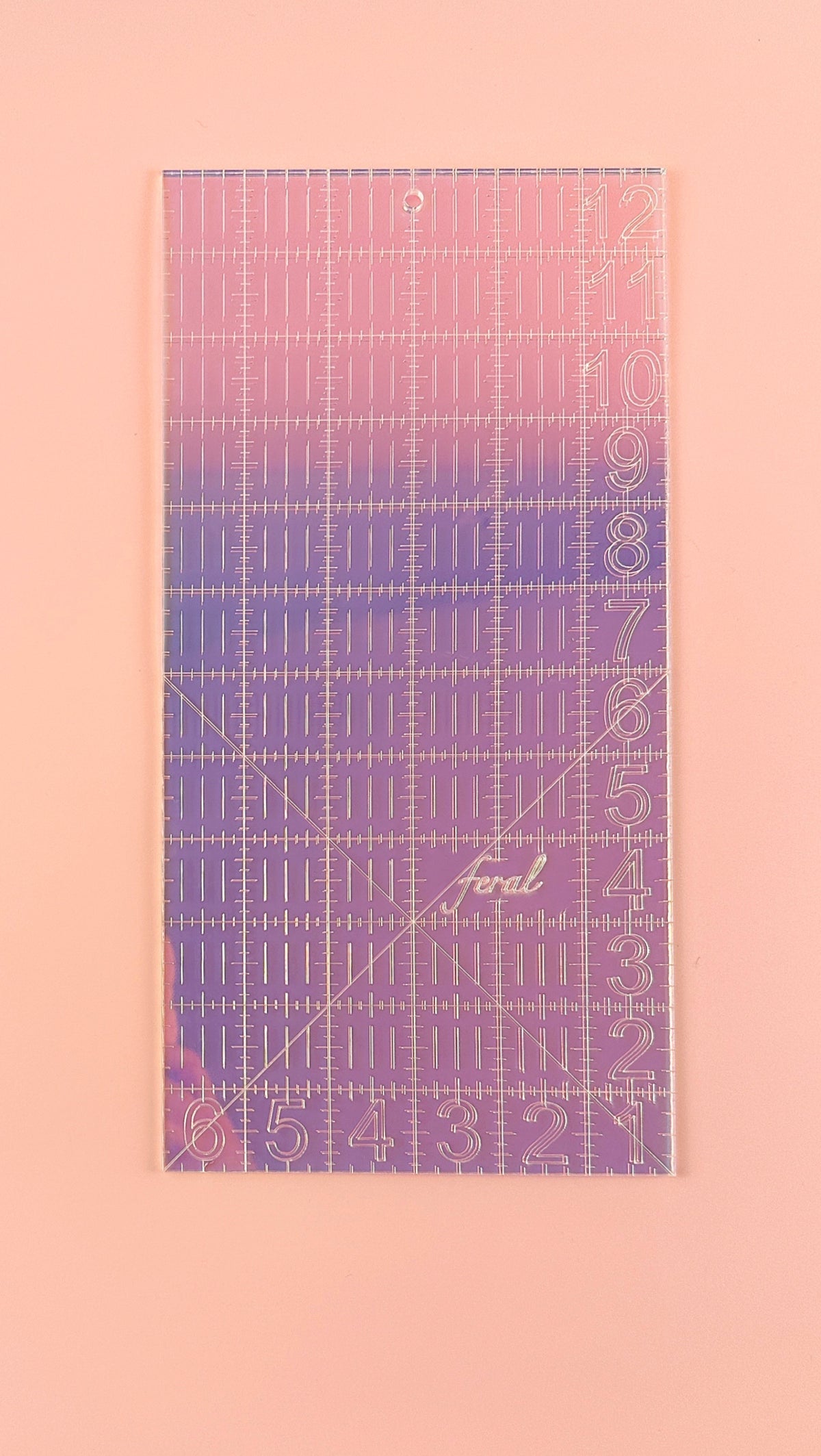 Quilting Ruler 6 x 12 in Iridescent