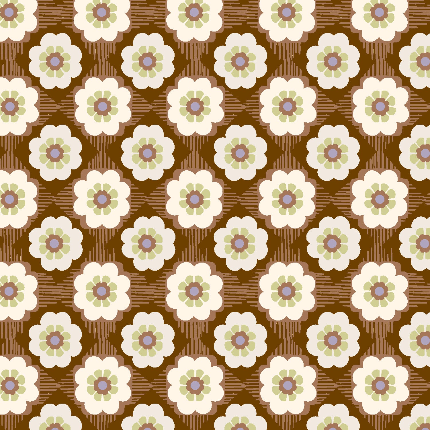 December House - The Florist's Paper in Midnight Plum