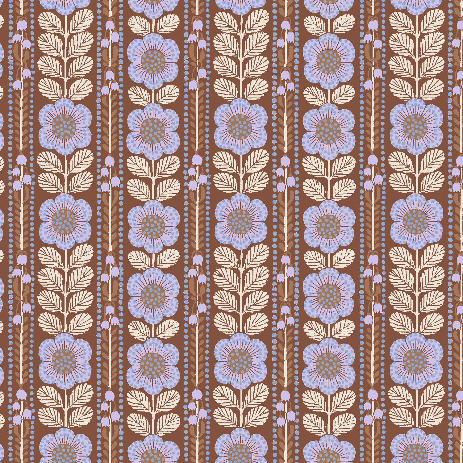 December House - Herbarium Ribbon in Violet Cocoa