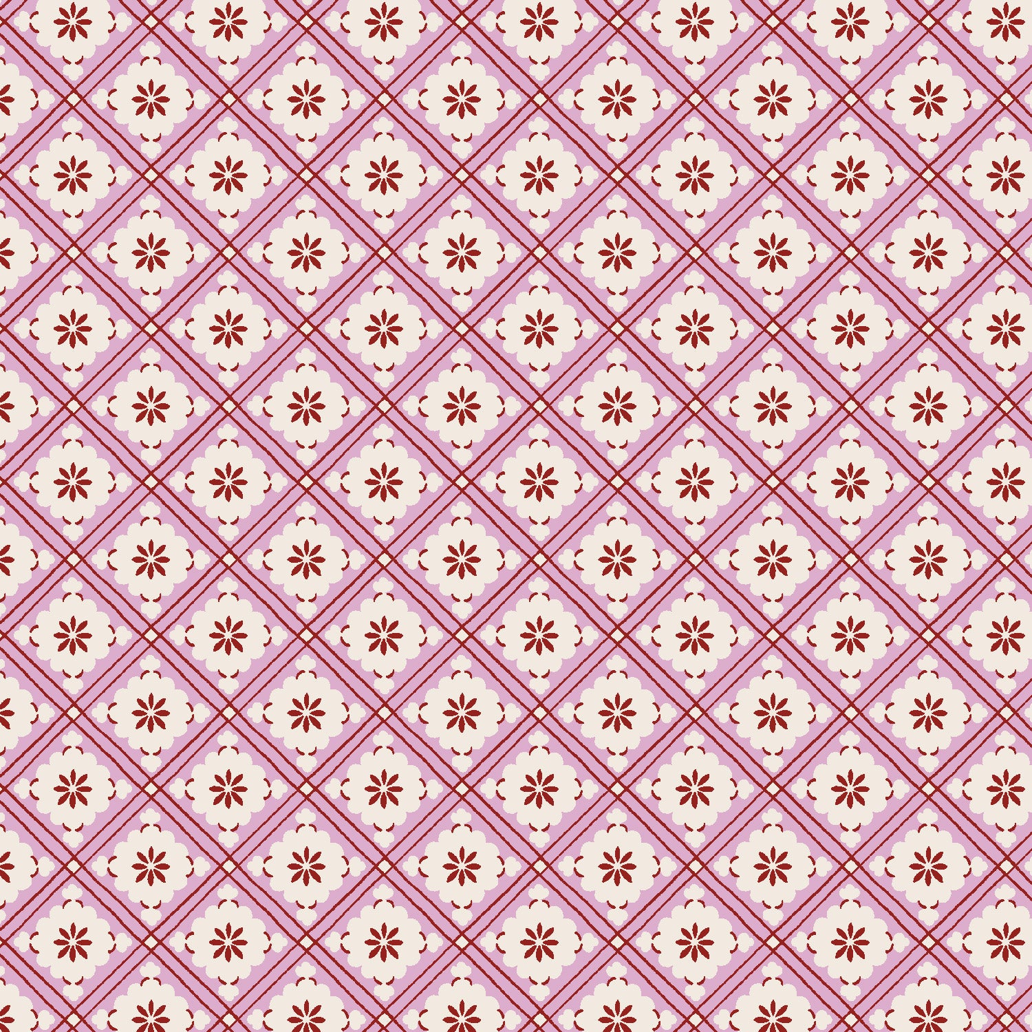 December House - The Orangery Trellis in Sugared Mauve