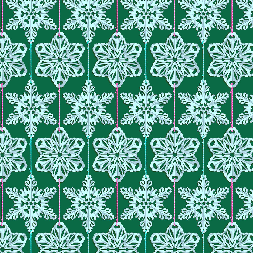Cozy Christmas - Paper Flakes in Mint