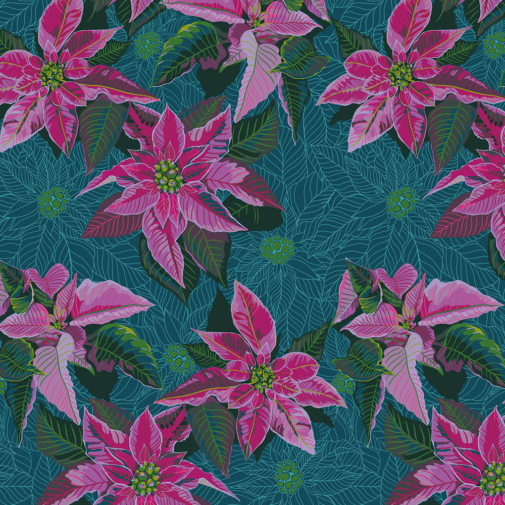 Cozy Christmas - Poinsettia in Flourish