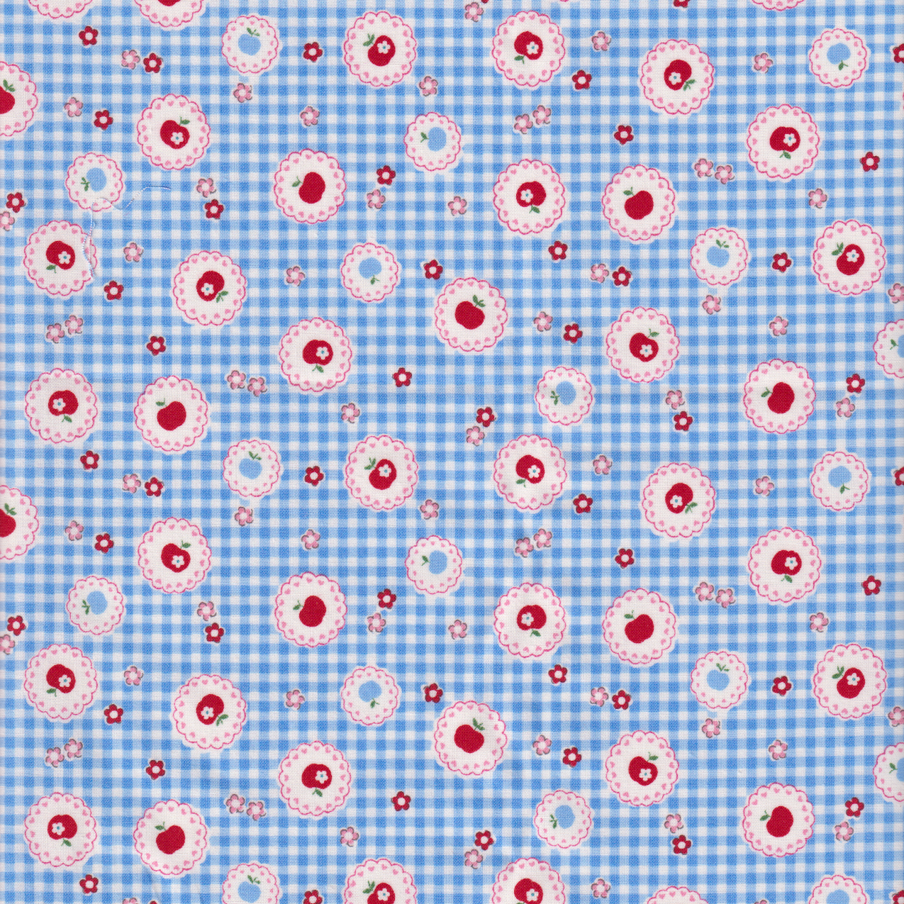 Atsuko Matsuyama - Apples on Lace in Blue