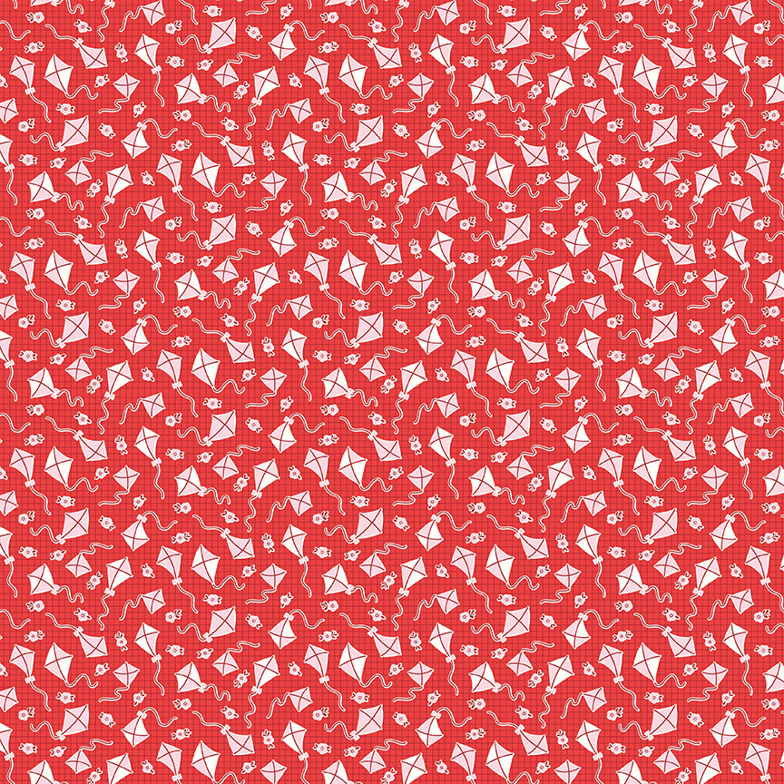 Traditional 30s - Kites in Red