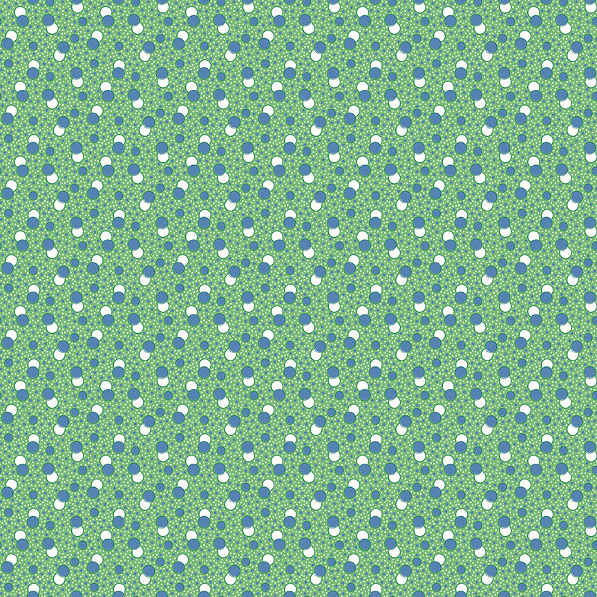 Traditional 30s - Dots in Green