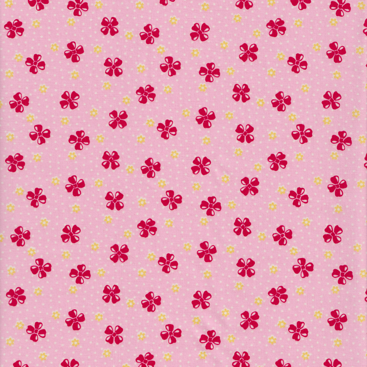 Happy Message - Four Loop Ribbons in Red on Pink