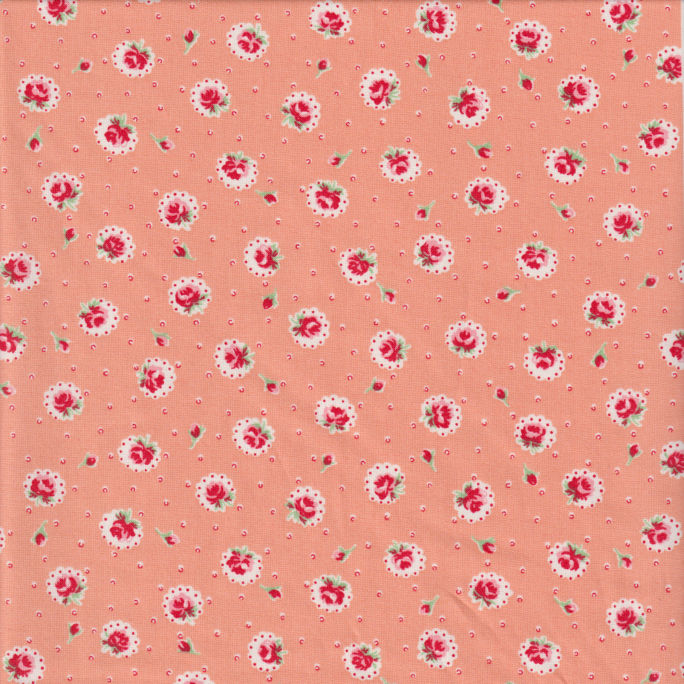 Happy Message - Blooming Rosebuds in Orange