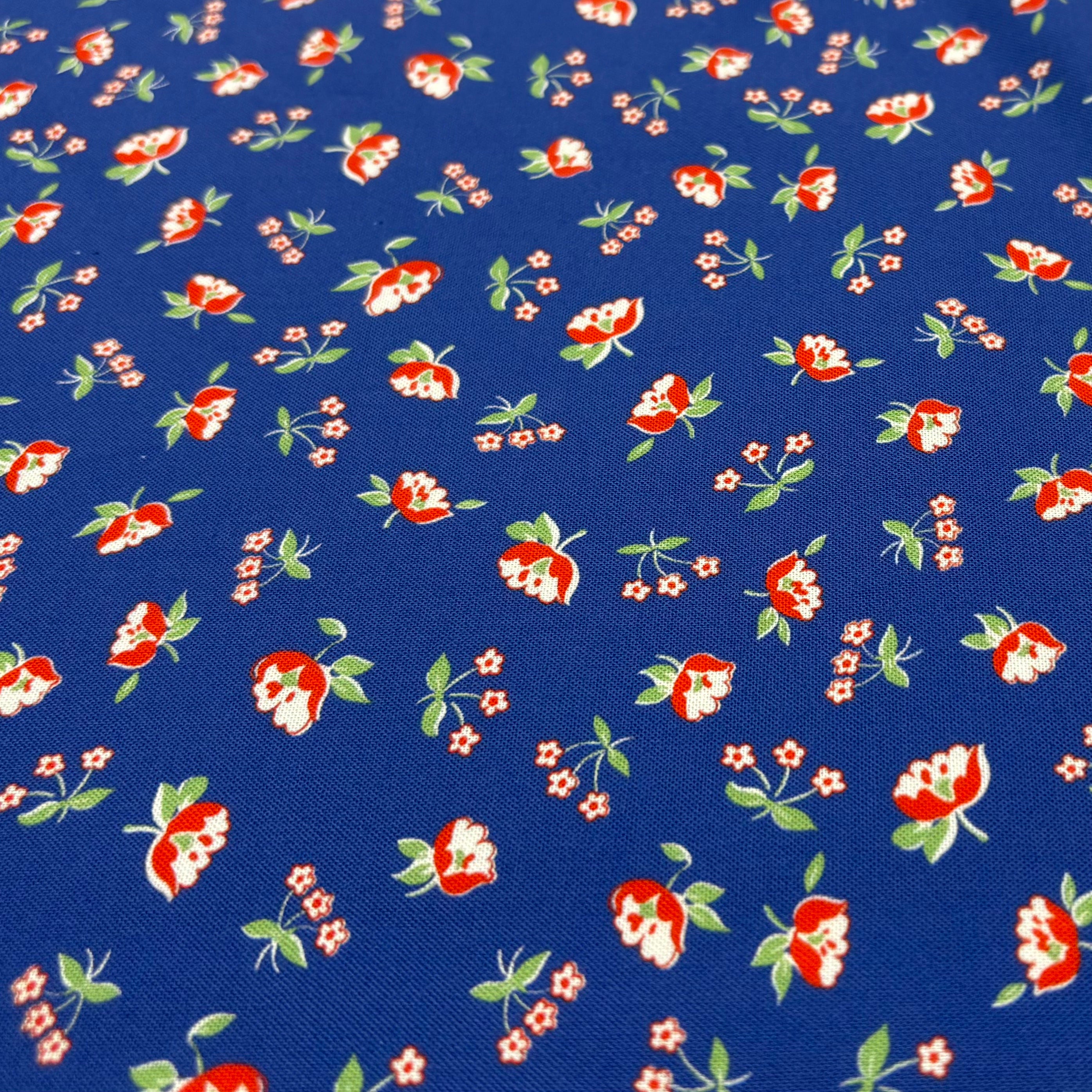 Momnson - Tulip Garden on Blue
