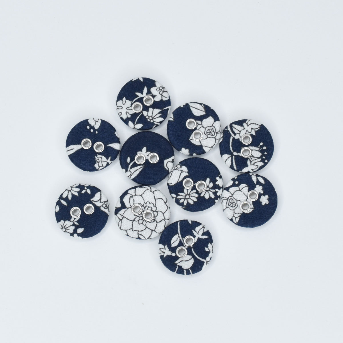 Liberty Button - Summer Blooms A 16mm