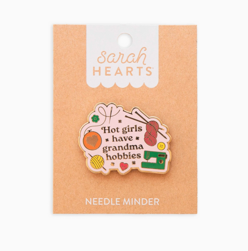Sarah Hearts Needle Minder - Hot Girls Have Grandma Hobbies