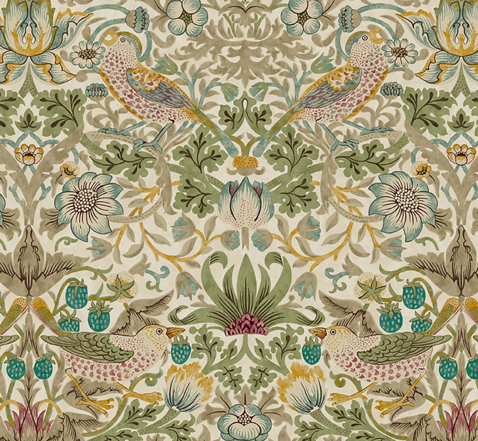 Morris & Co - Strawberry Thief in Old Gold