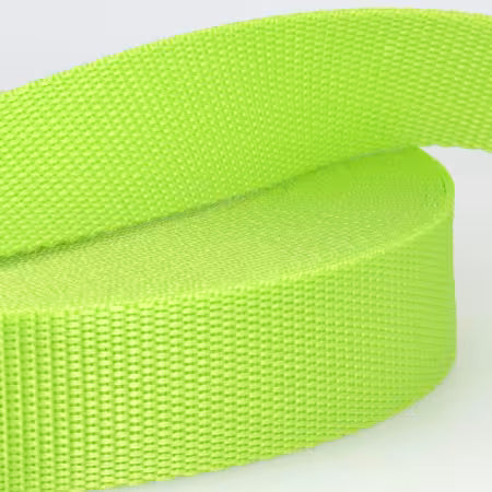 Polypropylene Webbing in Lime 30MM (1 1/4")