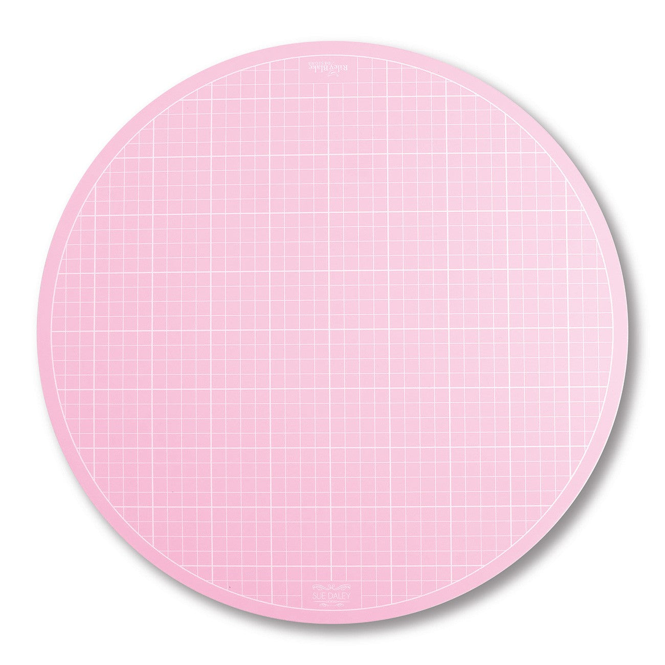 Sue Daley Round Rotating Cutting Mat 10in - Pink