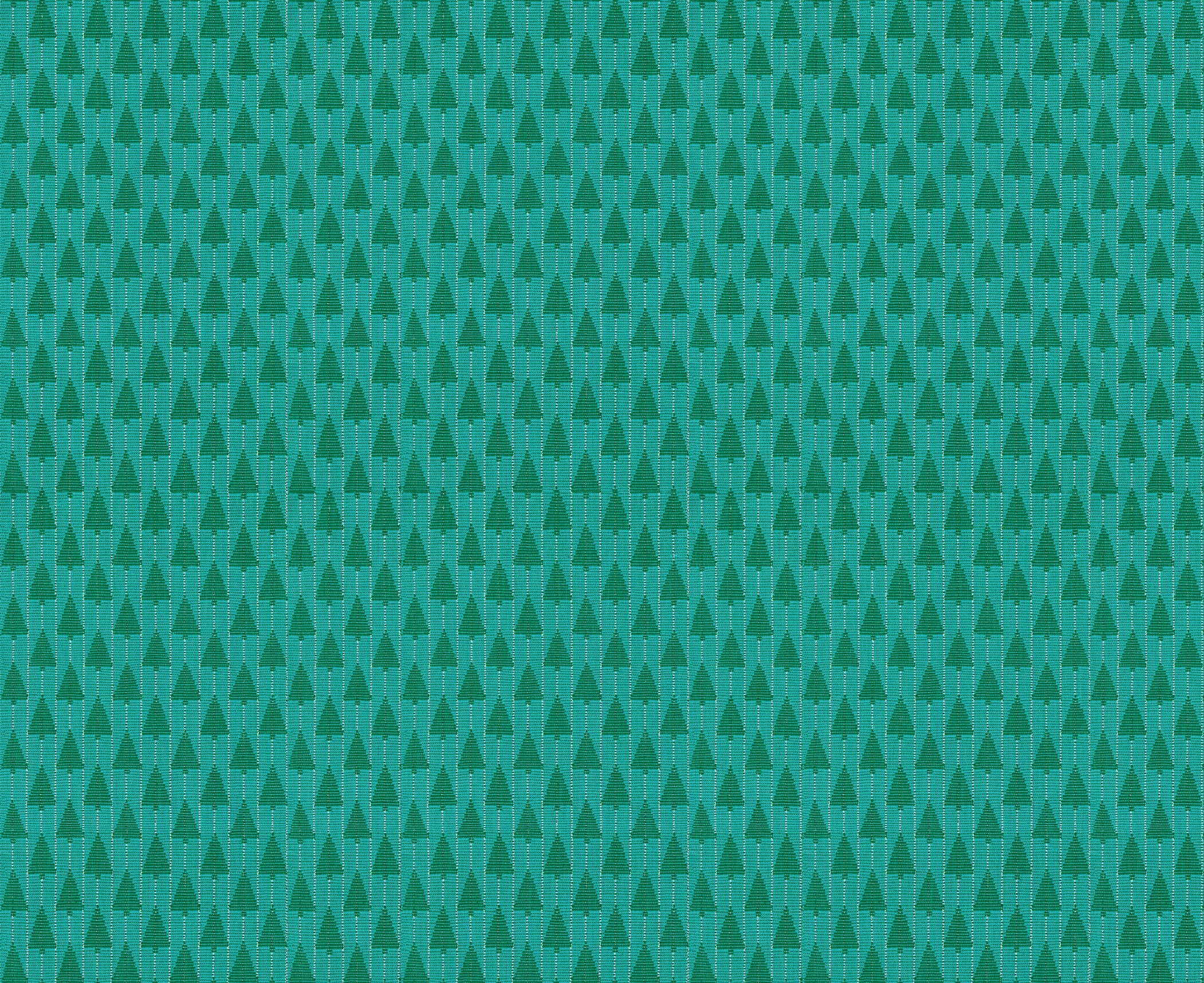 Silver Lining - Tree Farm in Turquoise