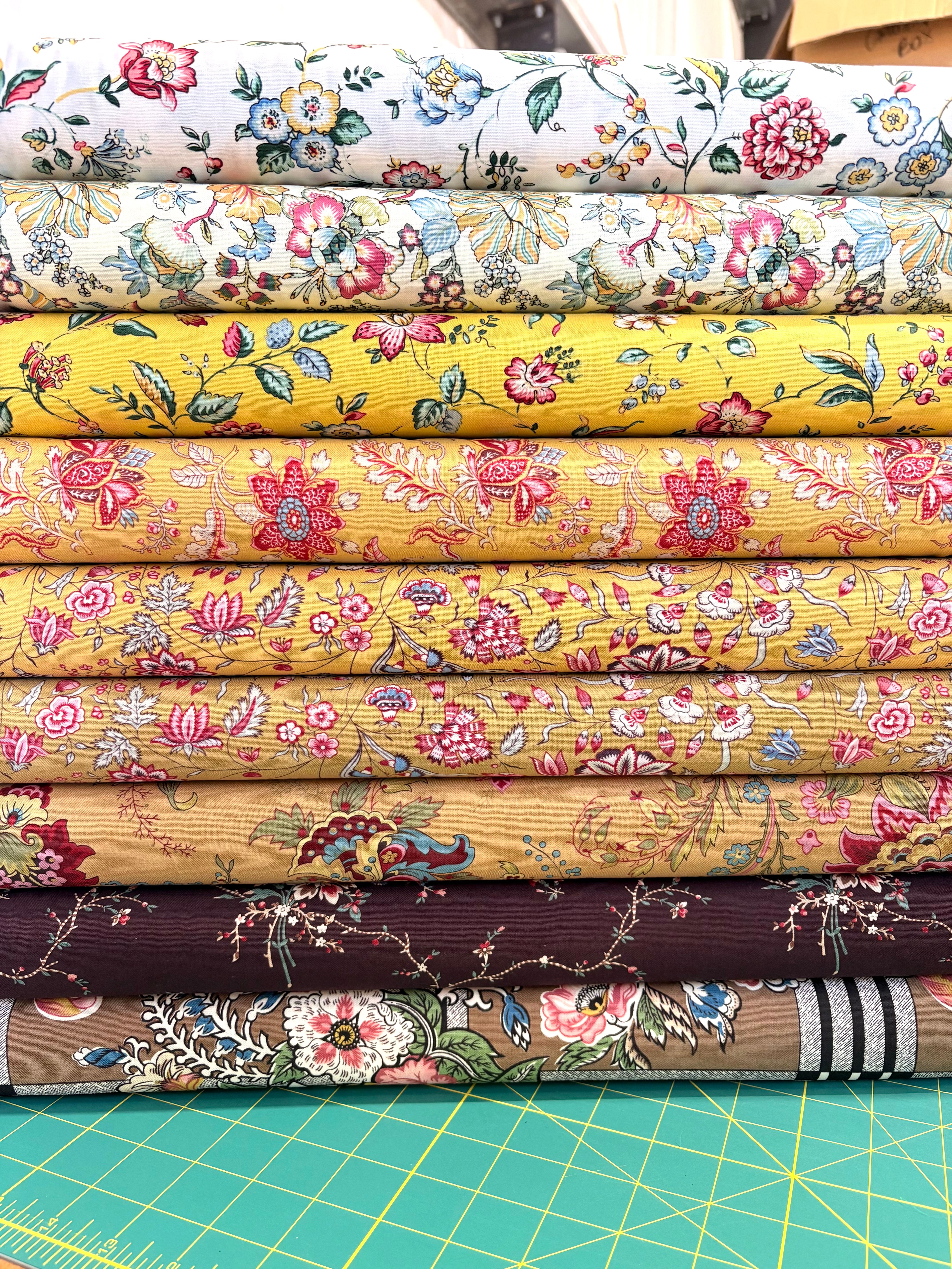 Petra Prins Collection Yellow Half Yard Bundle of 9