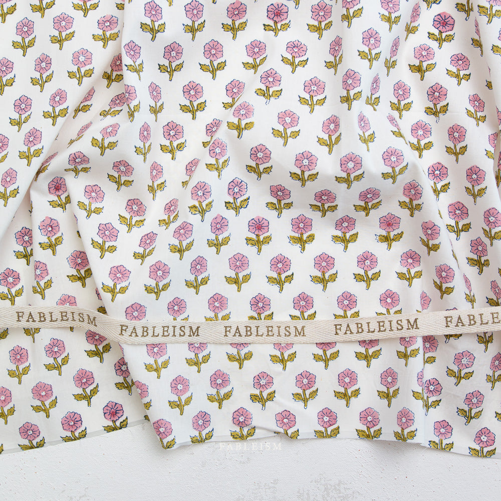 Indian Block Prints Cottage - Flowerling in Pink