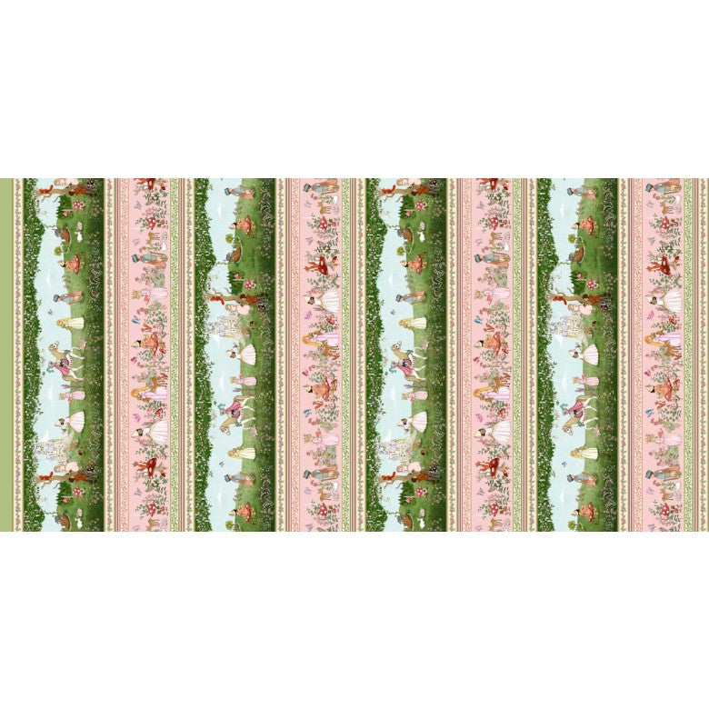 Once Upon a Dream - Stardust Castle Stripe in Multi