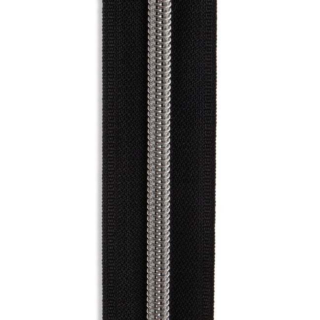 Black Zipper Roll (3 yds)