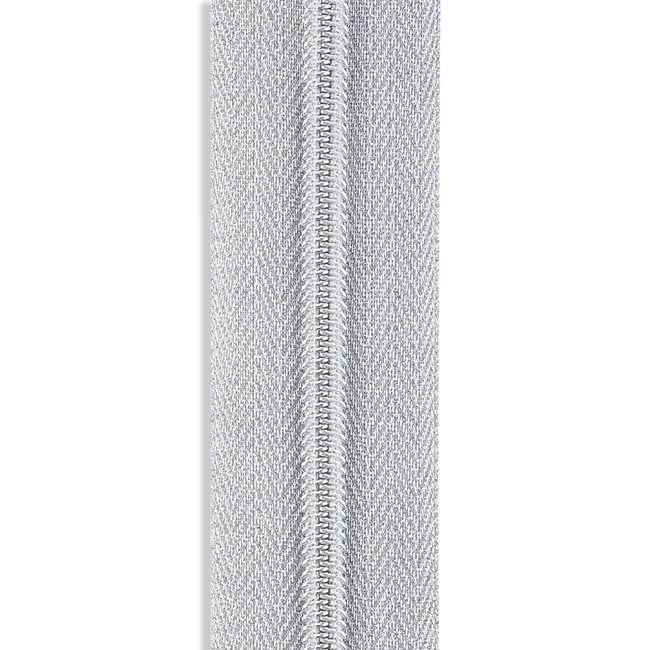 Silver Zipper Roll (3 yds)