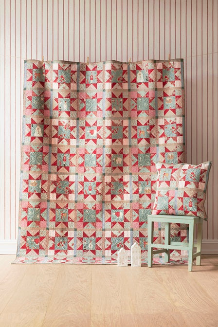 **Pre-Order Merry Little Christmas Star Quilt Kit in Red