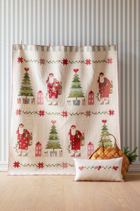 **Pre-Order Merry Little Christmas Dear Santa Quilt Kit in Putty White
