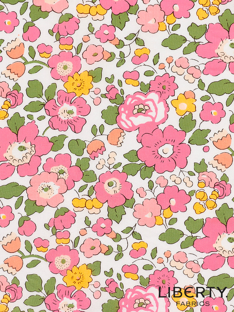 Liberty Fabrics Tana Lawn© Betsy Neon Orange