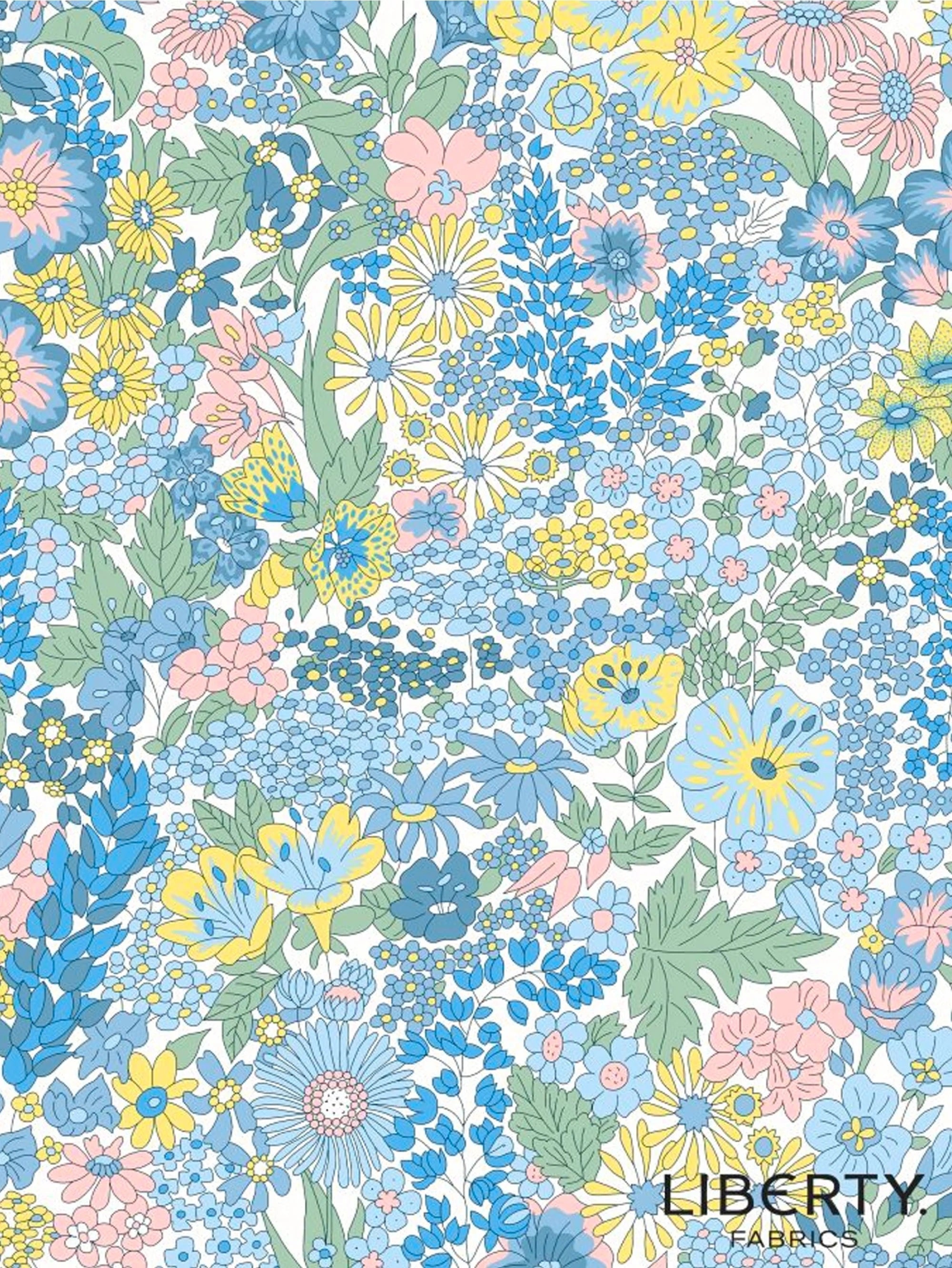 Liberty Fabrics Tana Lawn© Margaret Annie N Neon Yellow