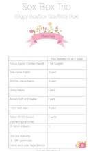 Load image into Gallery viewer, Soxbox Trio Bag Pattern PDF Pattern