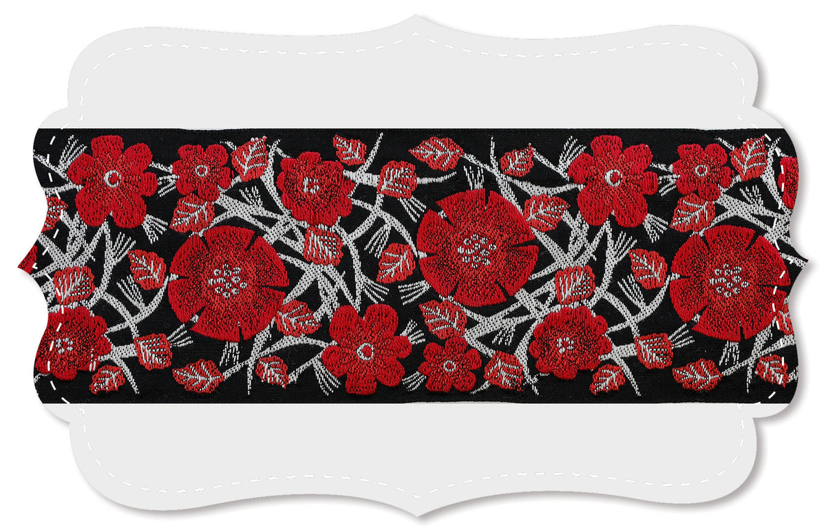 Kafka Ribbon - Flower Ribbon Red