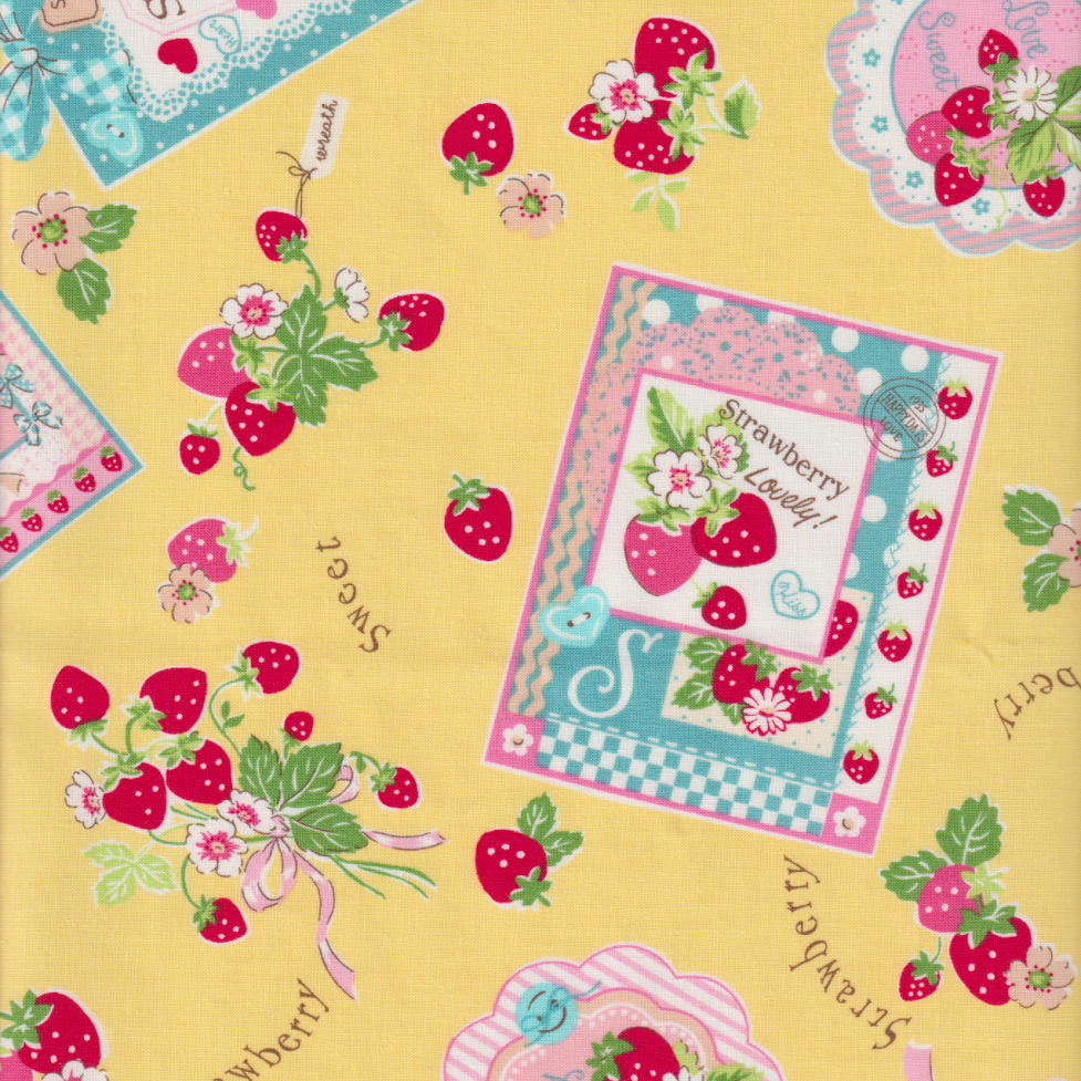 Atsuko Matsuyama - Strawberry Card in Yellow