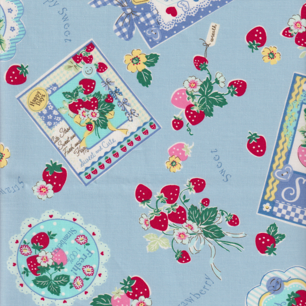 Atsuko Matsuyama - Strawberry Card in Blue