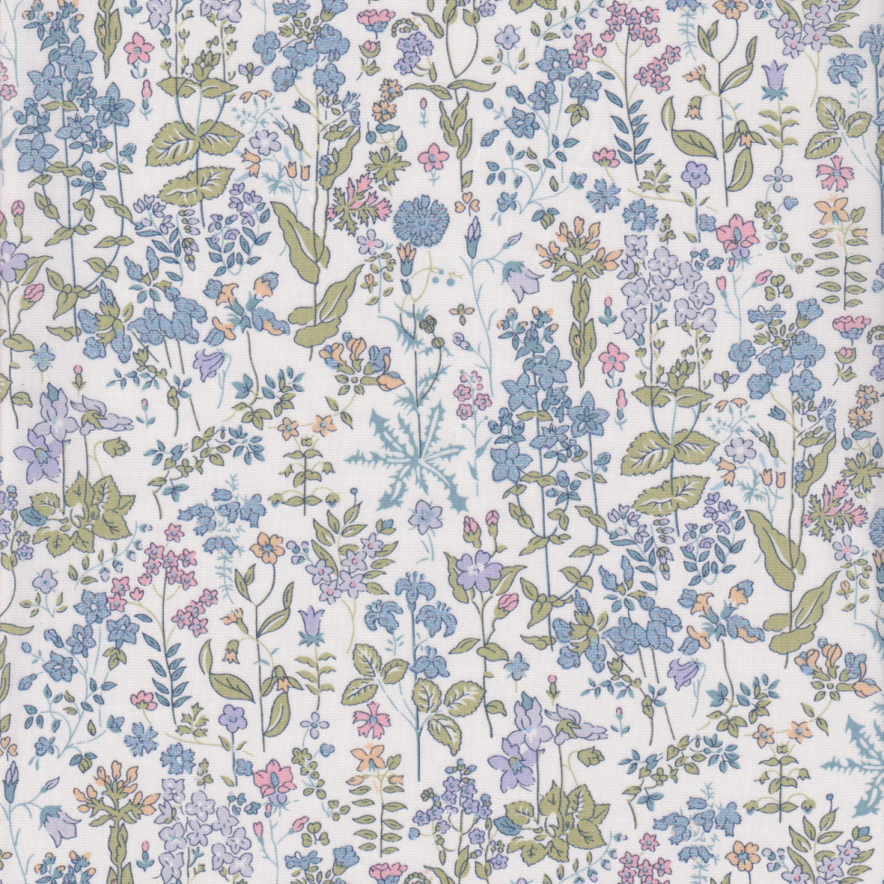 Liberty Tana Lawn© Field Flowers B (Metallic)