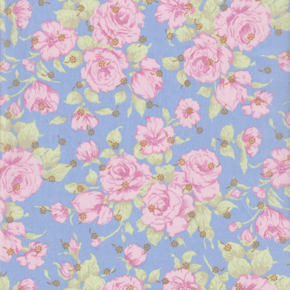 Liberty Tana Lawn© Carline Love Blossom B (Metallic)