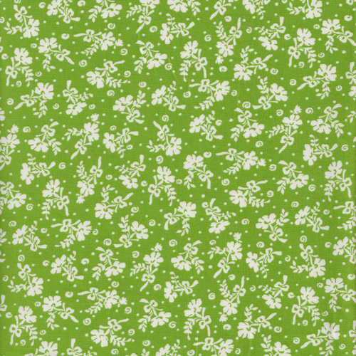 Old Good Days - Retro Floral Bouquet in Green