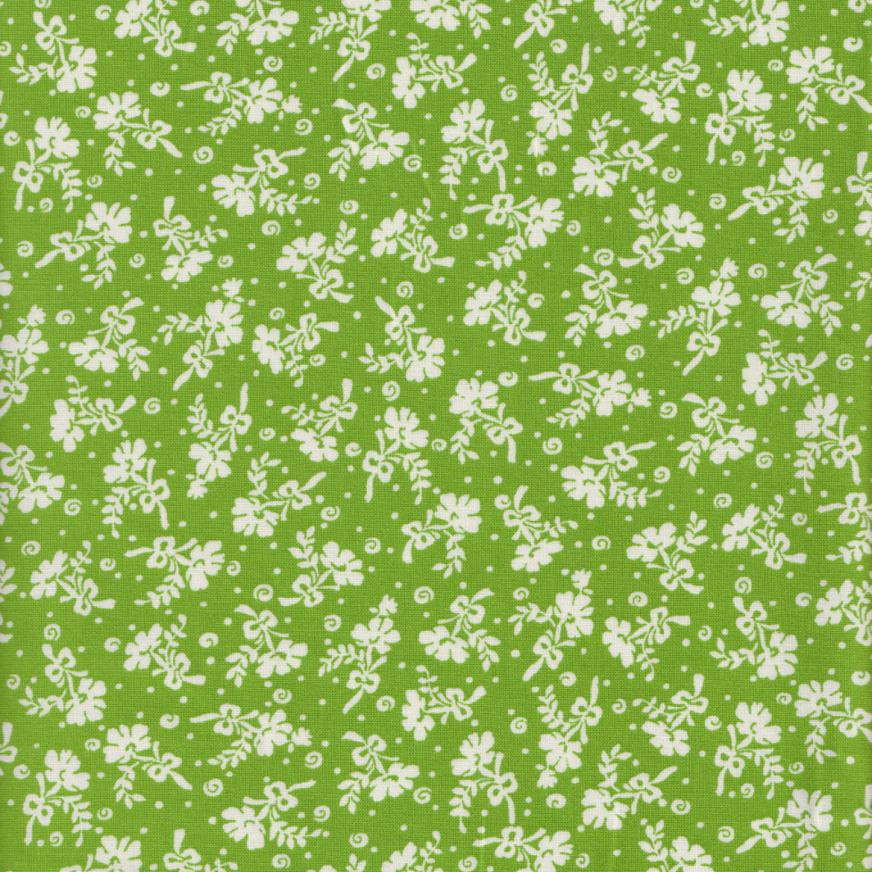 Old Good Days - Retro Floral Bouquet in Green